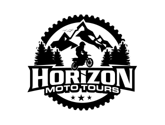 Horizon Moto Tours logo design by MarkindDesign
