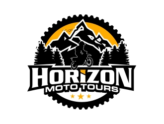 Horizon Moto Tours logo design by MarkindDesign