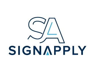 Logo is: SA   business name: Signapply (one word) logo design by jaize
