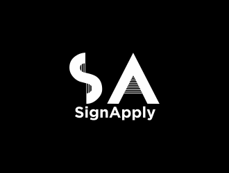 Logo is: SA   business name: Signapply (one word) logo design by Greenlight