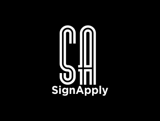 Logo is: SA   business name: Signapply (one word) logo design by Greenlight