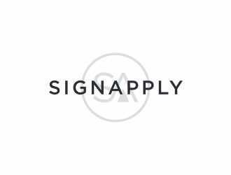 Logo is: SA   business name: Signapply (one word) logo design by ammad