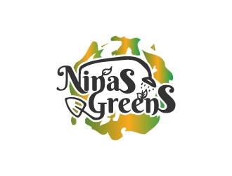 Ninas Greens logo design by BaneVujkov