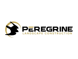 Peregrine Landscape Construction logo design by jaize