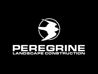 Peregrine Landscape Construction logo design by MarkindDesign