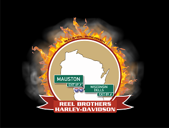 REEL BROTHERS HARLEY-DAVIDSON logo design by Republik
