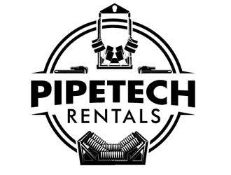 Pipetech Rentals logo design by logopond