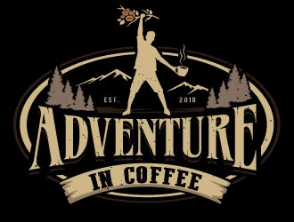 Adventure in Coffee logo design by REDCROW