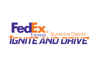 FedEx Express - Sunshine District - Ignite and Drive logo design by megalogos