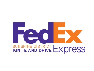 FedEx Express - Sunshine District - Ignite and Drive logo design by fantastic4