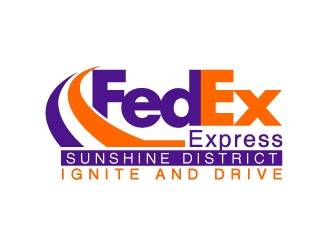 FedEx Express - Sunshine District - Ignite and Drive logo design by fantastic4
