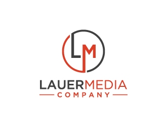 Lauer Media Company logo design by labo