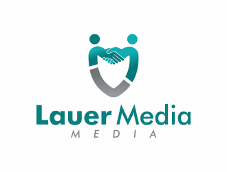 Lauer Media Company logo design by GETT