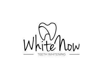 WhiteNow Teeth Whitening  logo design by haidar