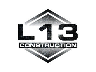 L13 CONSTRUCTION logo design by tukangngaret