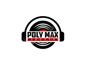 Poly Max Records logo design by evdesign