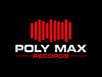 Poly Max Records logo design by tukangngaret