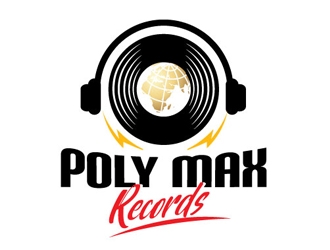 Poly Max Records logo design by logoguy