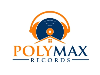 Poly Max Records logo design by shravya