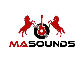 MaSounds logo design by shravya