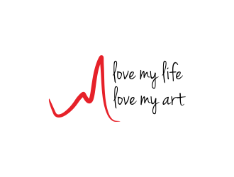love my life love my art logo design by Greenlight