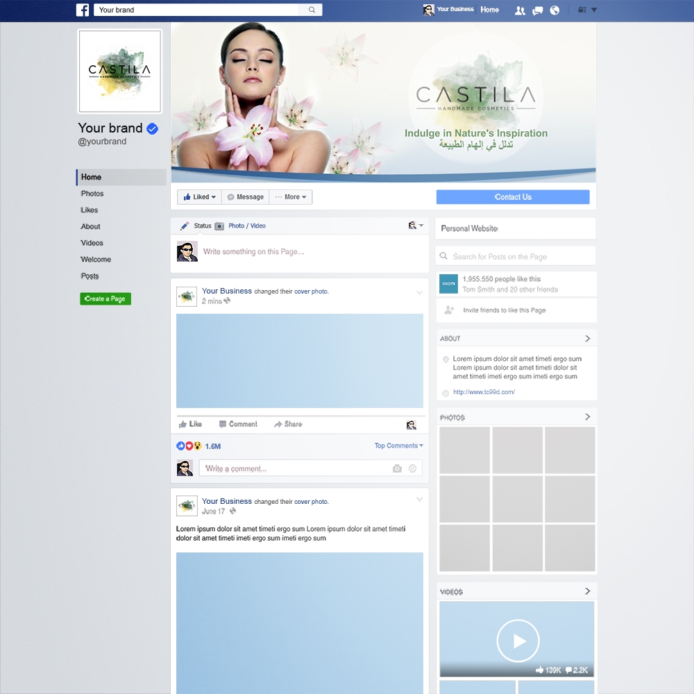 CASTILA HANDMADE COSMETICS logo design by Kindo