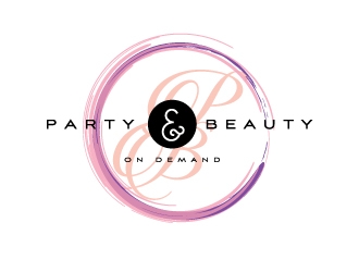 Party and Beauty On Demand logo design by zakdesign700