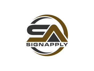 Logo is: SA   business name: Signapply (one word) logo design by yeve