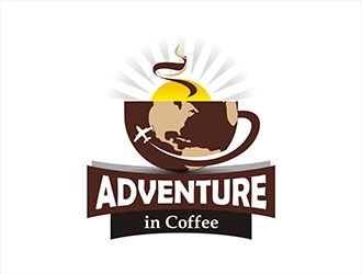 Adventure in Coffee logo design by gitzart