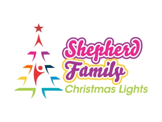 Shepherd Family Christmas Lights logo design by cikiyunn
