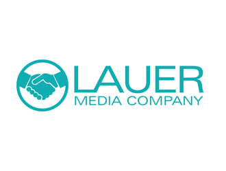 Lauer Media Company logo design by kunejo