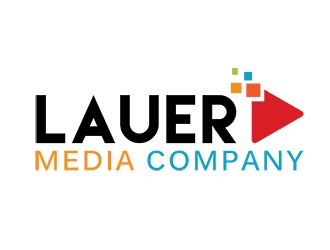 Lauer Media Company logo design by damlogo