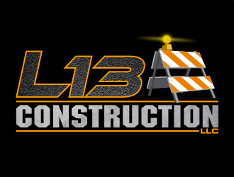 L13 CONSTRUCTION logo design by Dakon