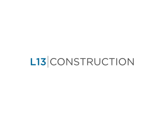 L13 CONSTRUCTION logo design by logitec