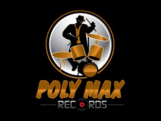 Poly Max Records logo design by Suvendu