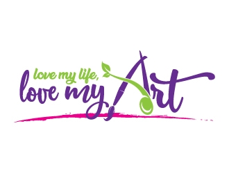 love my life love my art logo design by jaize