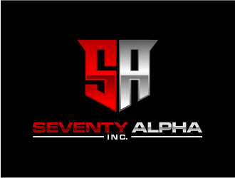 Seventy Alpha, Inc. logo design by evdesign