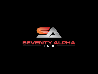 Seventy Alpha, Inc. logo design by oke2angconcept