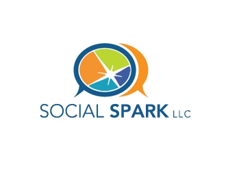 Social Spark LLC logo design by gilkkj