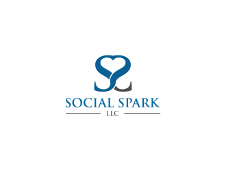 Social Spark LLC logo design by L E V A R