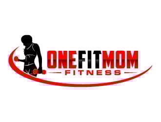 One Fit Mom Fitness logo design by daywalker