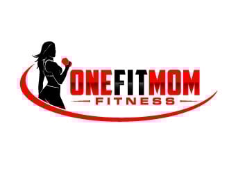 One Fit Mom Fitness logo design by daywalker