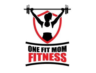 One Fit Mom Fitness logo design by logoguy