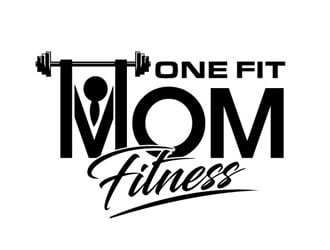One Fit Mom Fitness logo design by logoguy