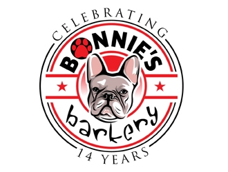 Bonnies Barkery logo design by MAXR
