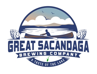Great Sacandaga Brewing Company logo design by DreamLogoDesign
