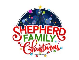 Shepherd Family Christmas Lights logo design by veron