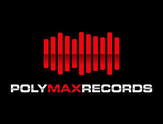 Poly Max Records logo design by tukangngaret