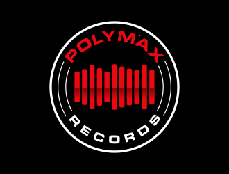 Poly Max Records logo design by tukangngaret