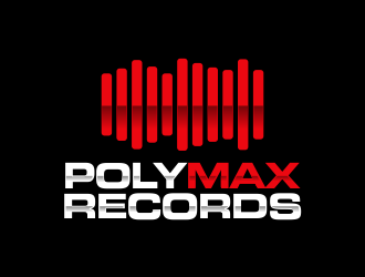 Poly Max Records logo design by tukangngaret